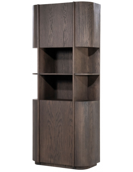 vitrineskab vitrine skab eg egetræ træ moderne design