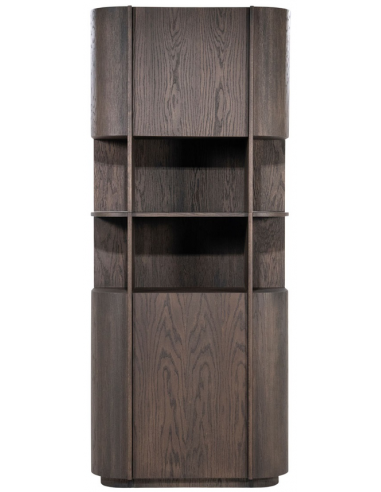 vitrineskab vitrine skab eg egetræ træ moderne design