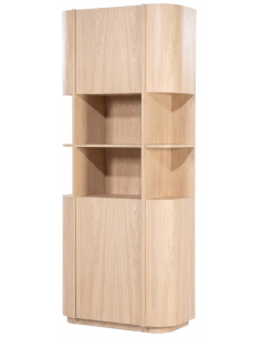vitrineskab vitrine skab eg egetræ træ moderne design 2