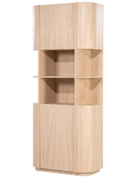vitrineskab vitrine skab eg egetræ træ moderne design