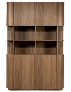 vitrineskab vitrine skab eg egetræ træ moderne design
