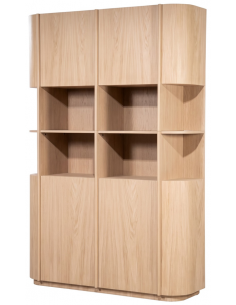 vitrineskab vitrine skab eg egetræ træ moderne design 2