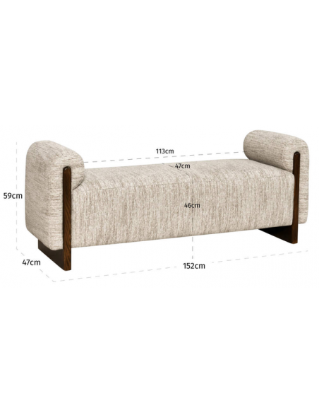 bænk entre garderobe moderne design