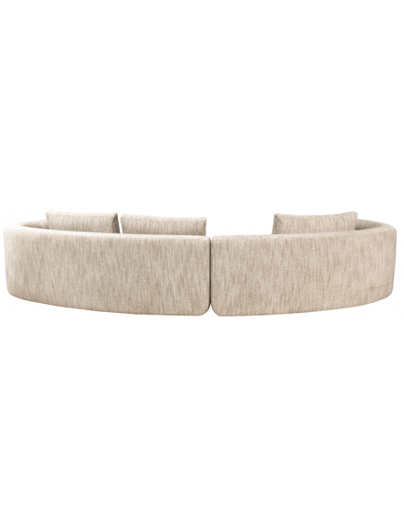 sofa stof moderne design natur beige stor bred flyder luksus hjørnesofa buet