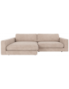 Rowico Duncan chaiselongsofa i polyester 258 x 150 cm - Lys beige