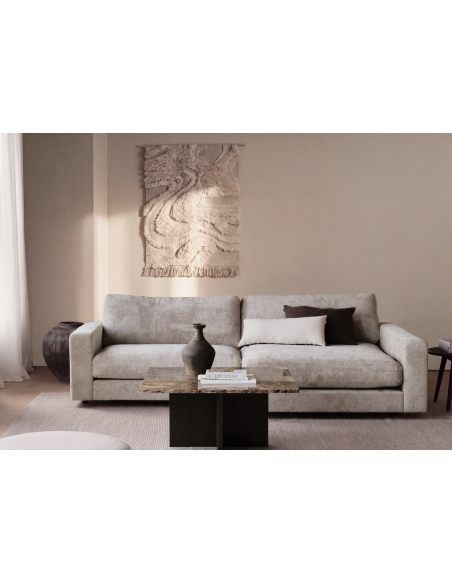 chaiselongsofa i beige stof komfortabel design flydersofa sofa moderne chaiselong modulsofa
