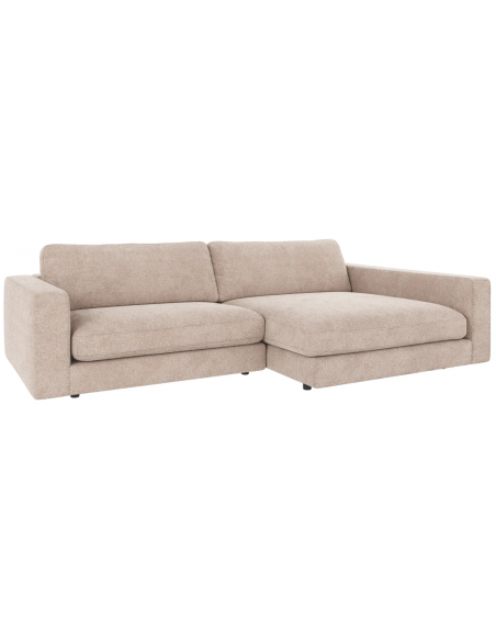 chaiselongsofa i beige stof komfortabel design flydersofa sofa moderne chaiselong modulsofa