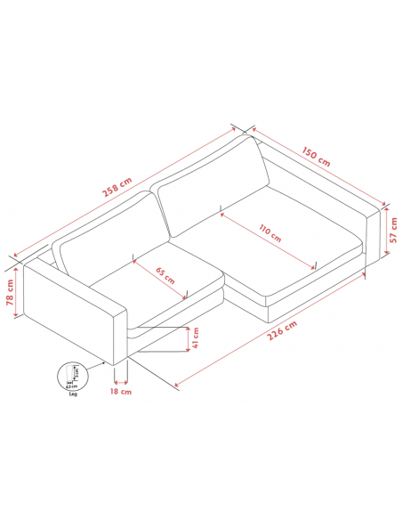 chaiselongsofa i beige stof komfortabel design flydersofa sofa moderne chaiselong modulsofa