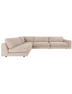 chaiselongsofa i beige stof komfortabel design flydersofa sofa moderne chaiselong modulsofa