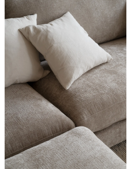 chaiselongsofa i beige stof komfortabel design flydersofa sofa moderne chaiselong modulsofa