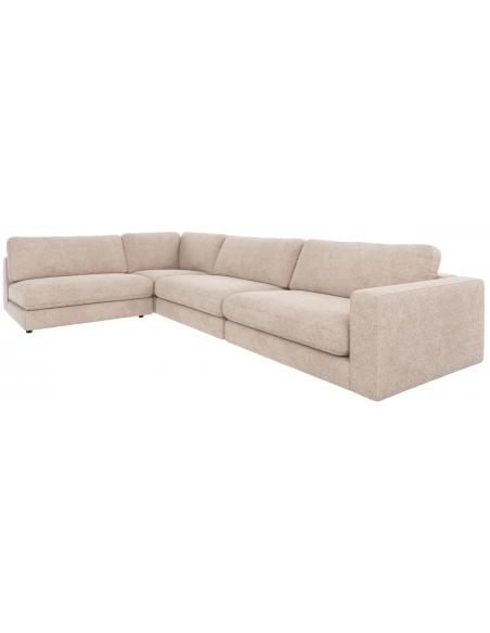 chaiselongsofa i beige stof komfortabel design flydersofa sofa moderne chaiselong modulsofa