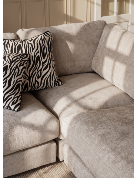 chaiselongsofa i beige stof komfortabel design flydersofa sofa moderne chaiselong modulsofa