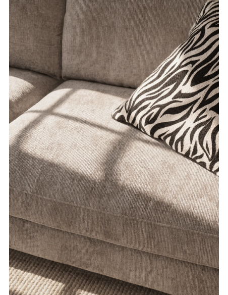 chaiselongsofa i beige stof komfortabel design flydersofa sofa moderne chaiselong modulsofa