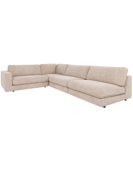 chaiselongsofa i beige stof komfortabel design flydersofa sofa moderne chaiselong modulsofa