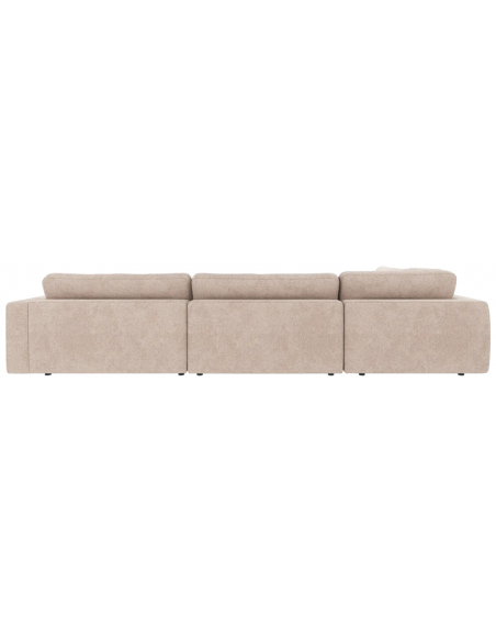 hjørnesofa i beige stof komfortabel design flydersofa sofa moderne modulsofa