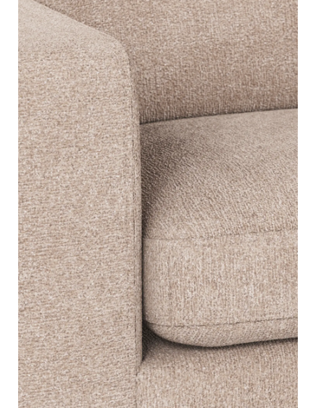 hjørnesofa i beige stof komfortabel design flydersofa sofa moderne modulsofa