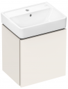 Hansgrohe Xilesa E badmiljø i MDF og porcelæn 48 x 38 cm - Mat sandbeige