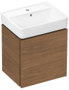 Hansgrohe Xilesa E badmiljø i MDF og porcelæn 48 x 38 cm - Cashmere eg