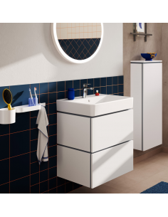 komplet badmiljø væg underskab med vask håndvask badeværelse gæstetoilet hvid 2