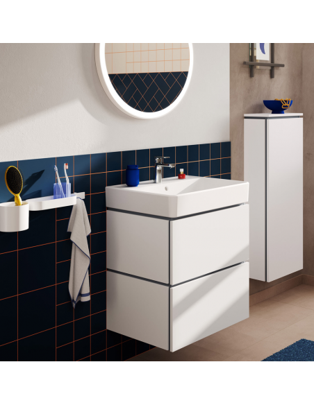 komplet badmiljø væg underskab med vask håndvask badeværelse gæstetoilet hvid