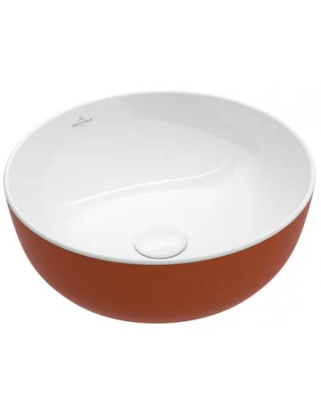 rund håndvask vask bordmonteret bordplade keramik porcelæn