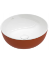 Villeroy & Boch Bordmonteret rund håndvask m/bundventil i porcelæn Ø43 cm - Rust