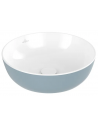 Villeroy & Boch Bordmonteret rund håndvask m/bundventil i porcelæn Ø43 cm - Lyseblå