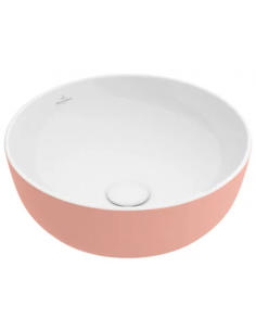 rund håndvask vask bordmonteret bordplade keramik porcelæn