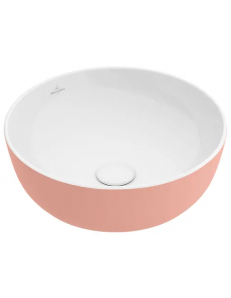 rund håndvask vask bordmonteret bordplade keramik porcelæn