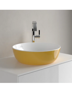 rund håndvask vask bordmonteret bordplade keramik porcelæn 2