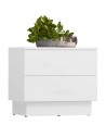 Sengebord i møbelplade H47,9 x B55 x D37 cm - Hvid