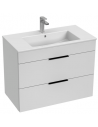 JIKA Cube badmiljø i MDF og keramik 80 x 43 cm - Hvid