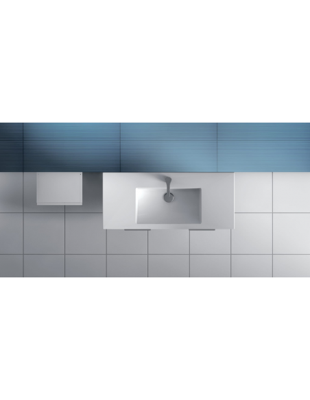 komplet badmiljø væg underskab med vask håndvask badeværelse gæstetoilet hvid
