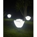 BABYLOVE udendørs gulvlampe i Poleasy H155 x Ø42 cm - Hvid