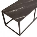 Industrielt sofabord 120 x 70 cm i mangotræ - Brun/Sort