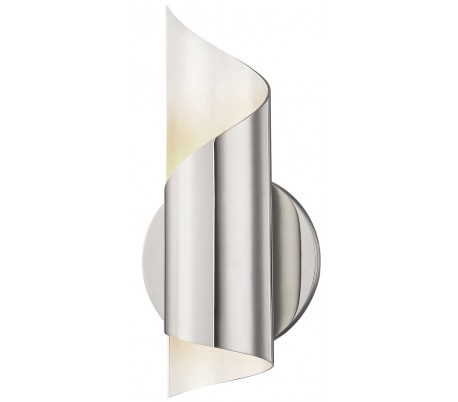 Se Evie Væglampe i stål H25 cm 1 x G9 LED - Poleret nikkel hos Lepong.dk
