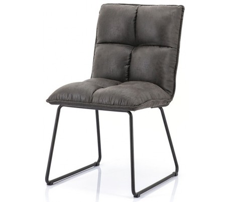 2 x Spisebordsstole i polyester og metal H89 x B49 x D60 cm - Grøn