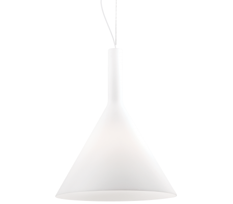 Se COCKTAIL Loftlampe i glas Ø35 cm 1 x E27 - Hvid hos Lepong.dk