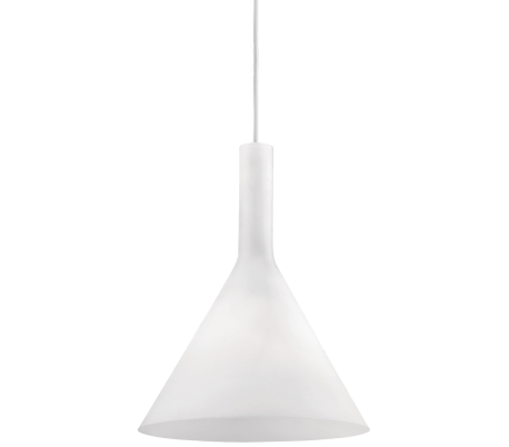 Se COCKTAIL Loftlampe i glas Ø20 cm 1 x E14 - Hvid hos Lepong.dk