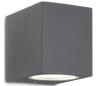 UP Væglampe i aluminium H8 cm 1 x G9 - Antracit