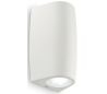 KEOPE Væglampe i aluminium H16,5 cm 2 x GU10 - Hvid