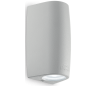 KEOPE Væglampe i aluminium H16,5 cm 1 x GU10 - Grå