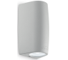 KEOPE Væglampe i aluminium H16,5 cm 2 x GU10 - Grå