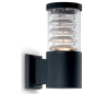 TRONCO Væglampe i aluminium H25 cm 1 x E27 - Sort