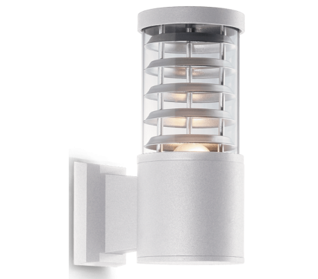 Se TRONCO Væglampe i aluminium H25 cm 1 x E27 - Hvid hos Lepong.dk