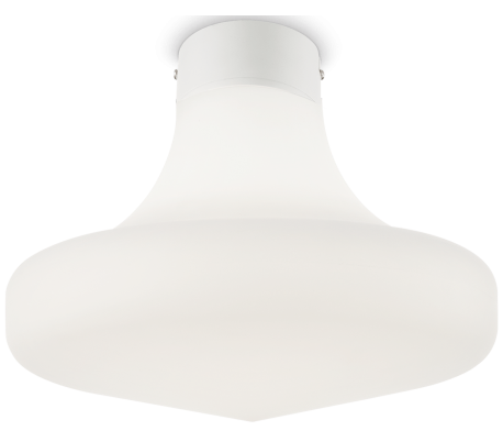 Se SOUND Loftlampe i aluminium og kunststof Ø30 cm 1 x E27 - Hvid hos Lepong.dk