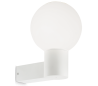 CLIO Væglampe i aluminium og kunststof H28,5 cm 1 x E27 - Hvid