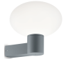 ARMONY Væglampe i aluminium og kunststof H27,5 cm 1 x E27 - Grå