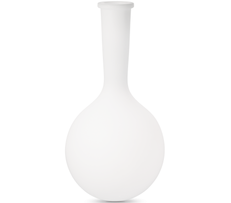 Se JAR Dekorativ lampe i kunststof H101 cm 1 x E27 - Hvid hos Lepong.dk
