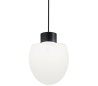 CONCERTO Loftlampe i aluminium og kunststof Ø23 cm 1 x E27 - Sort